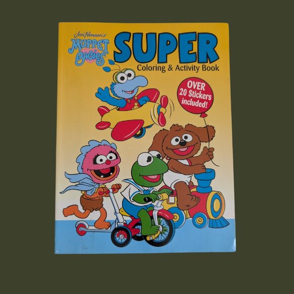 3 for $20 Muppet Babies Super Coloring & Activity Book + Sticker Sheet - Picture 1 of 4